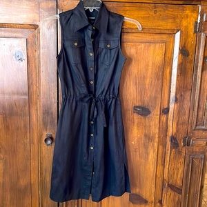 Express black dress with tie in the front. Size 3/4.